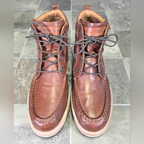 RARE LUCCHESE RANGER II LACE UP LEATHER BOOTS. - Picture 4 of 16